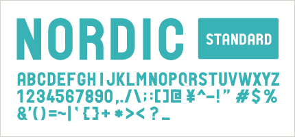 NORDIC standard | フリーフォント02