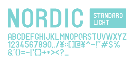 NORDIC standard Light | フリーフォント03